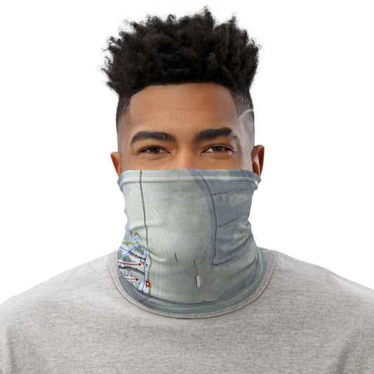 Liberty Mountain, Pennsylvania Ski Trail Map Printed Neck Gaiter - Powderaddicts