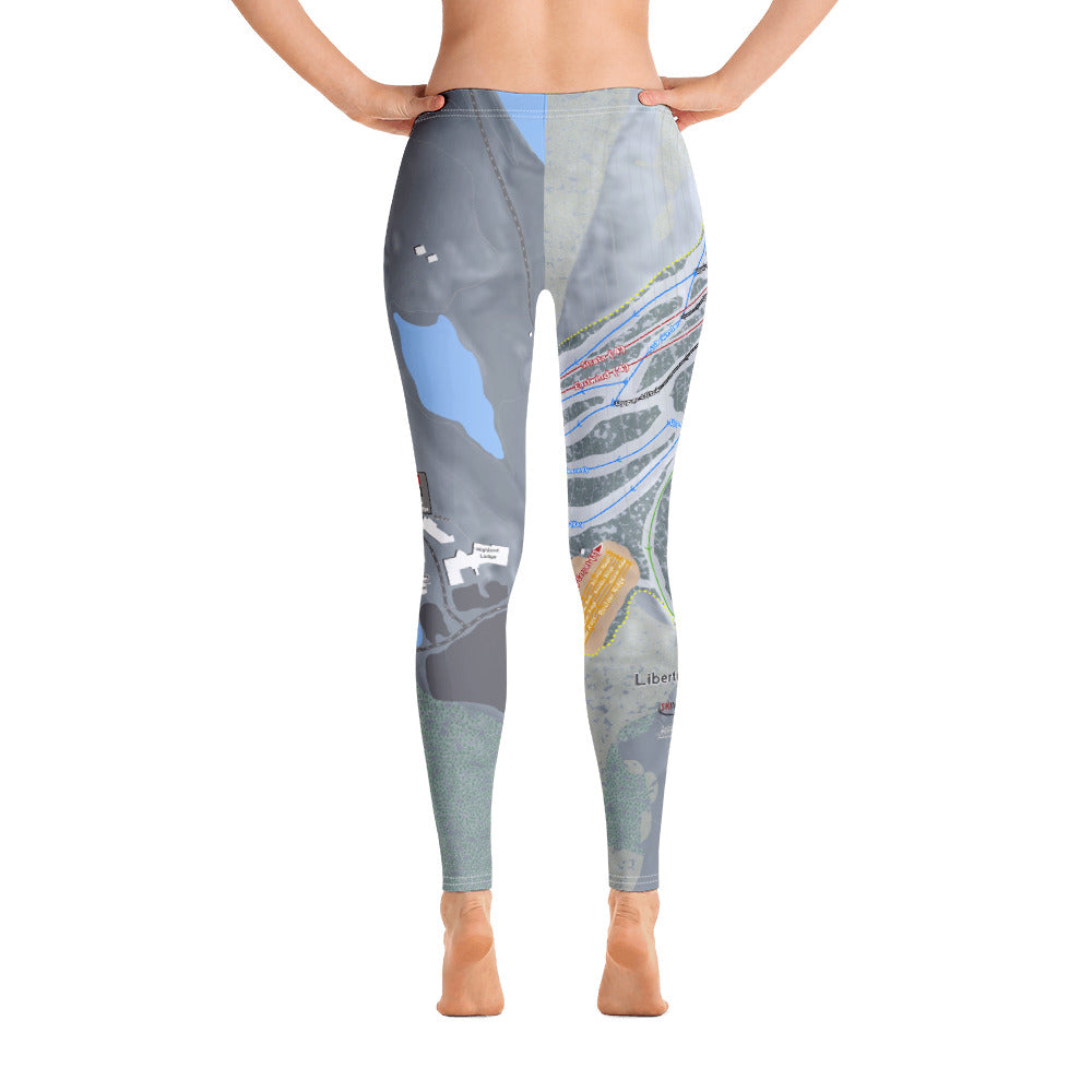 Liberty Mountain, Pennsylvania Ski Trail Map Women's Base Layer Bottom - Powderaddicts