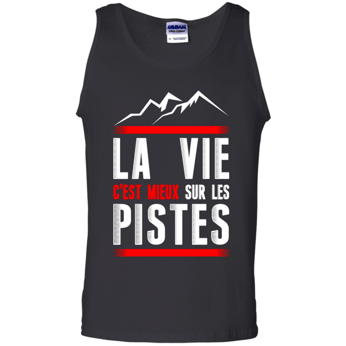 Life Is Better On Slopes - French Tank Tops - Powderaddicts