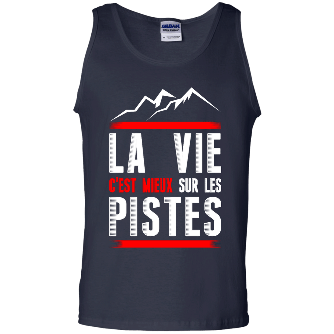 Life Is Better On Slopes - French Tank Tops - Powderaddicts