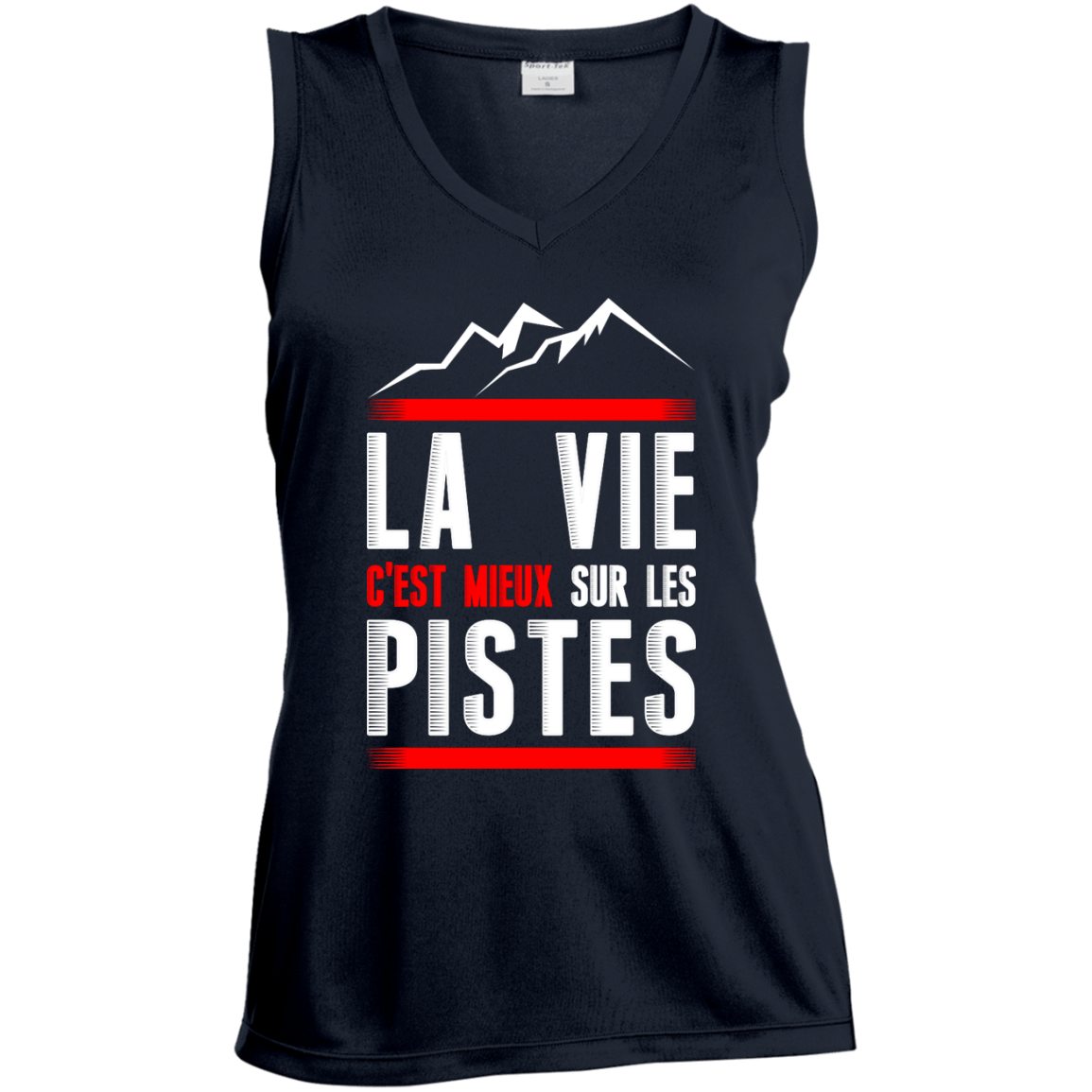 Life Is Better On Slopes - French Tank Tops - Powderaddicts