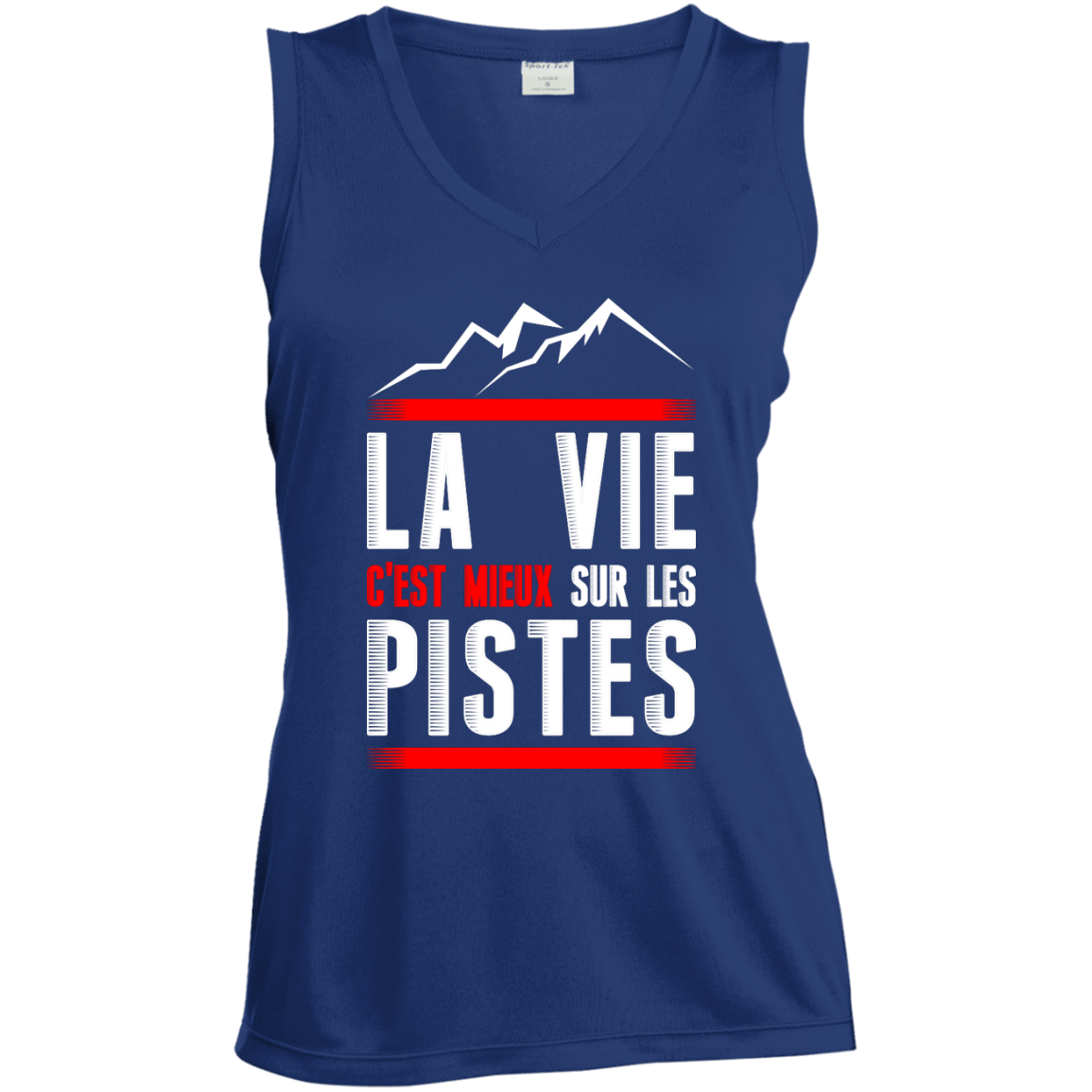 Life Is Better On Slopes - French Tank Tops - Powderaddicts