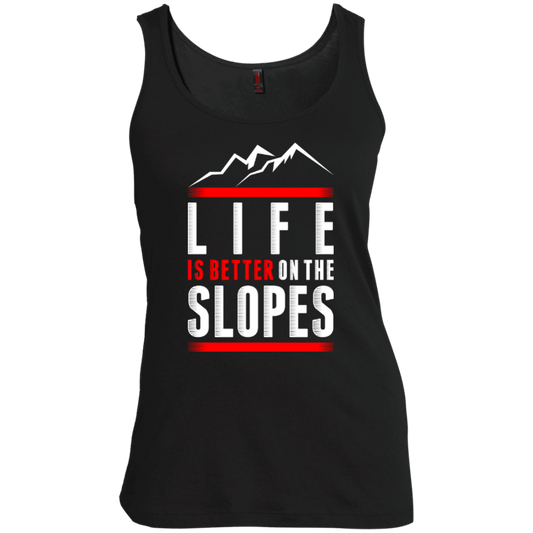 Life Is Better On The Slopes Tank Tops - Powderaddicts