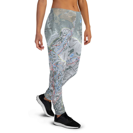 Little Cottonwood Canyons, Utah Ski Trail Map Women's Mid-Layer - Powderaddicts