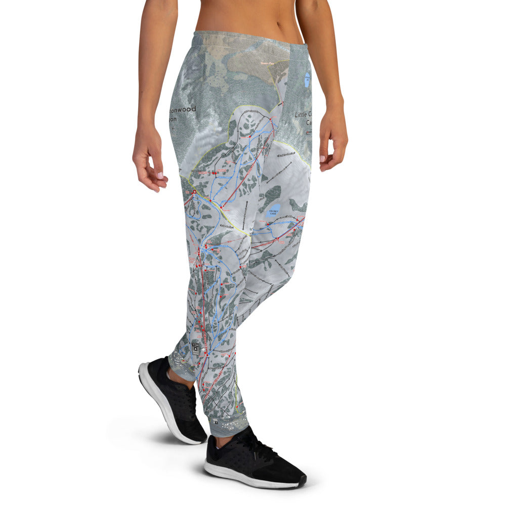 Little Cottonwood Canyons, Utah Ski Trail Map Women's Mid-Layer - Powderaddicts