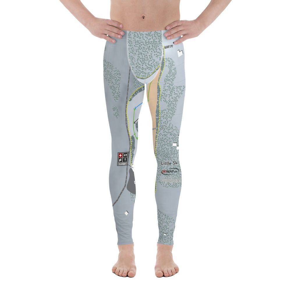 Little Ski Hill, Idaho Ski Trail Map Men's Base Layer Bottom