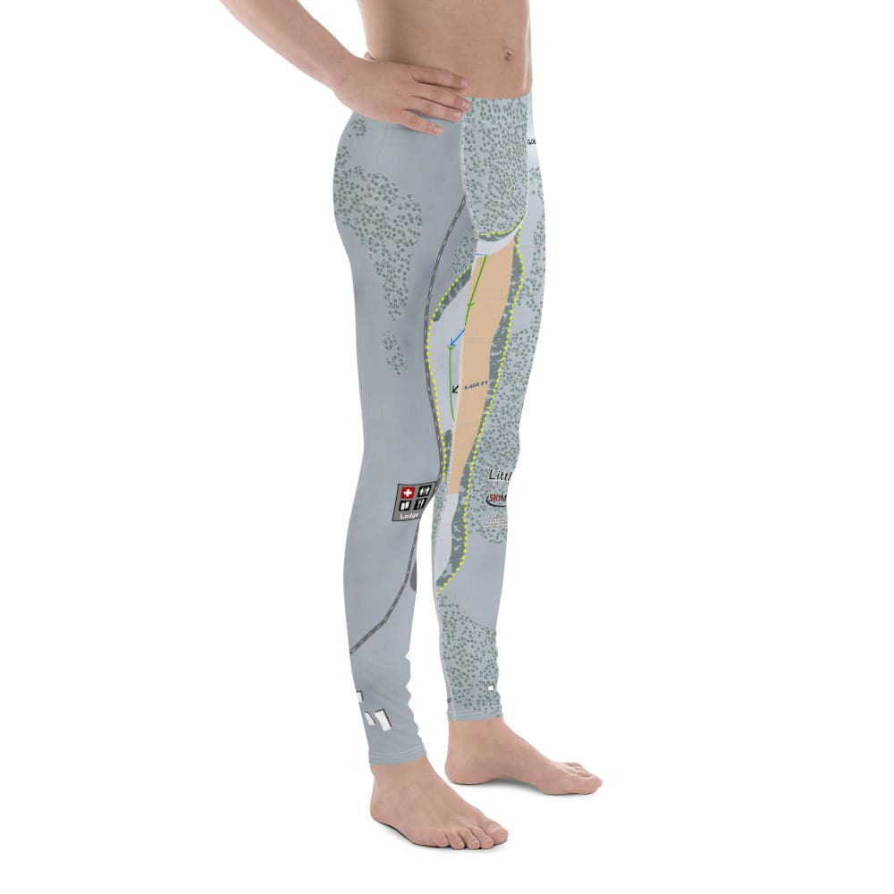Little Ski Hill, Idaho Ski Trail Map Men's Base Layer Bottom - Powderaddicts