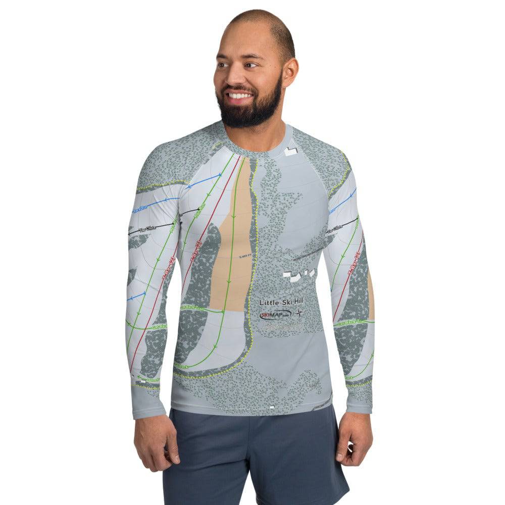 Little Ski Hill, Idaho Ski Trail Map Men's Base Layer Top
