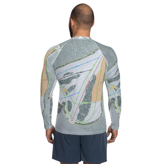Little Ski Hill, Idaho Ski Trail Map Men's Base Layer Top - Powderaddicts