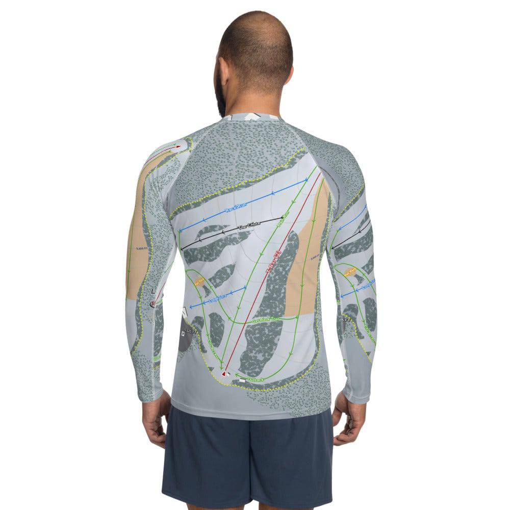 Little Ski Hill, Idaho Ski Trail Map Men's Base Layer Top - Powderaddicts