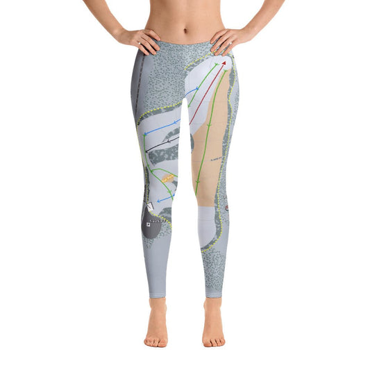 Little Ski Hill, Idaho Ski Trail Map Women's Base Layer Bottom - Powderaddicts
