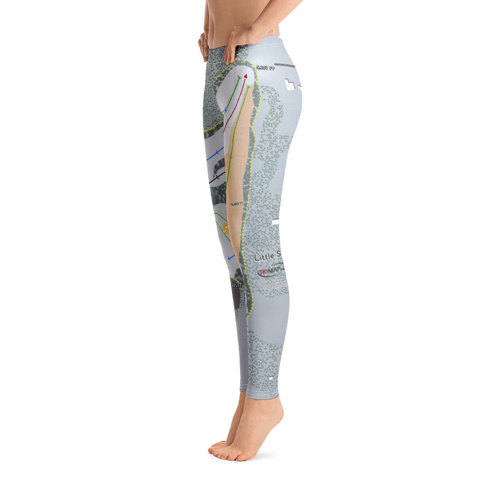Little Ski Hill, Idaho Ski Trail Map Women's Base Layer Bottom - Powderaddicts