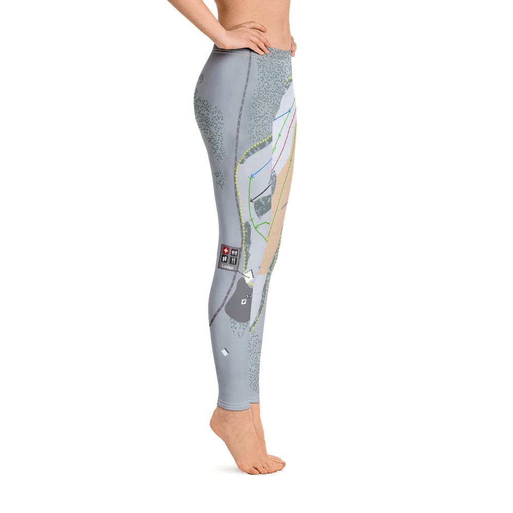 Little Ski Hill, Idaho Ski Trail Map Women's Base Layer Bottom - Powderaddicts