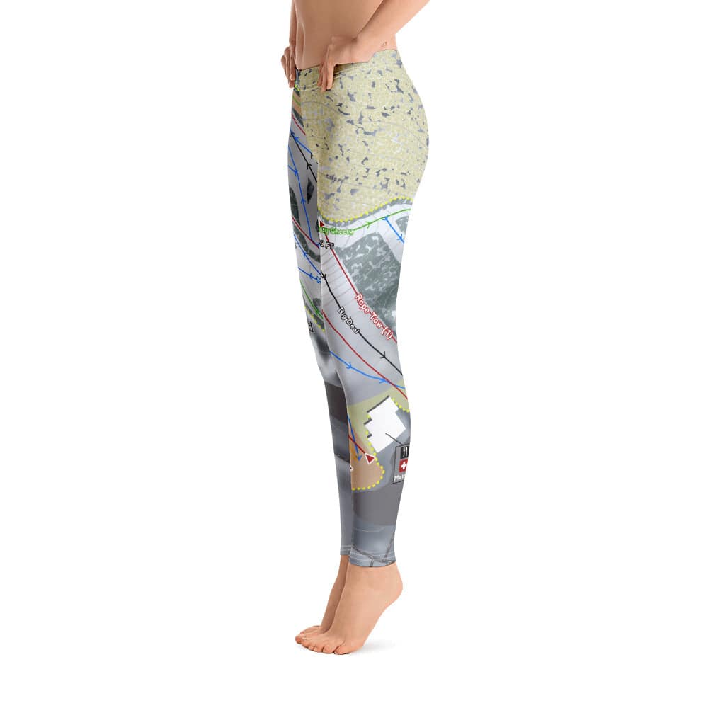 Little Switzerland, Wisconsin Ski Trail Map Women's Base Layer Bottom - Powderaddicts