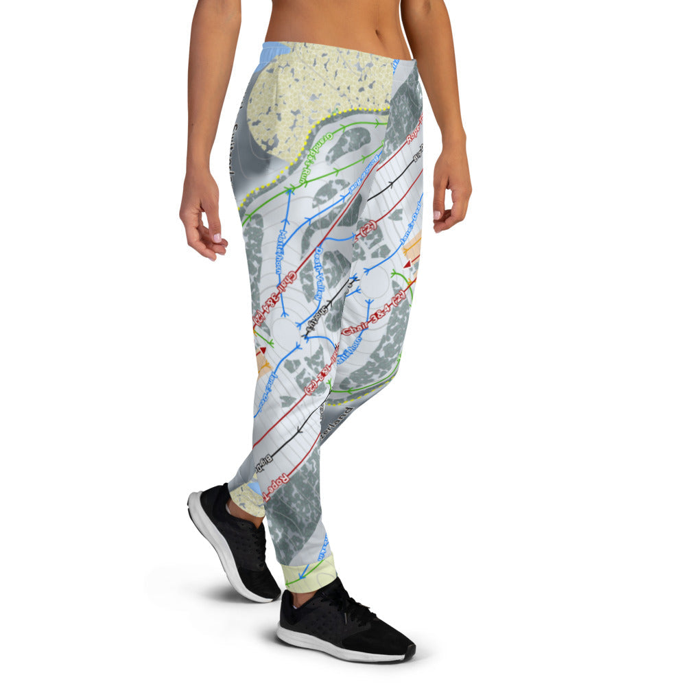 Little Switzerland, Wisconsin Ski Trail Map Women's Mid-Layer - Powderaddicts