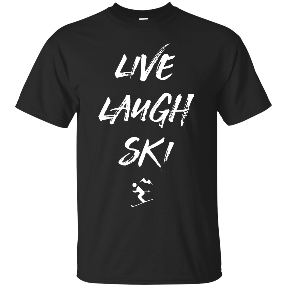 Live Laugh Ski Men&#39;s Tees and V-Neck - Powderaddicts