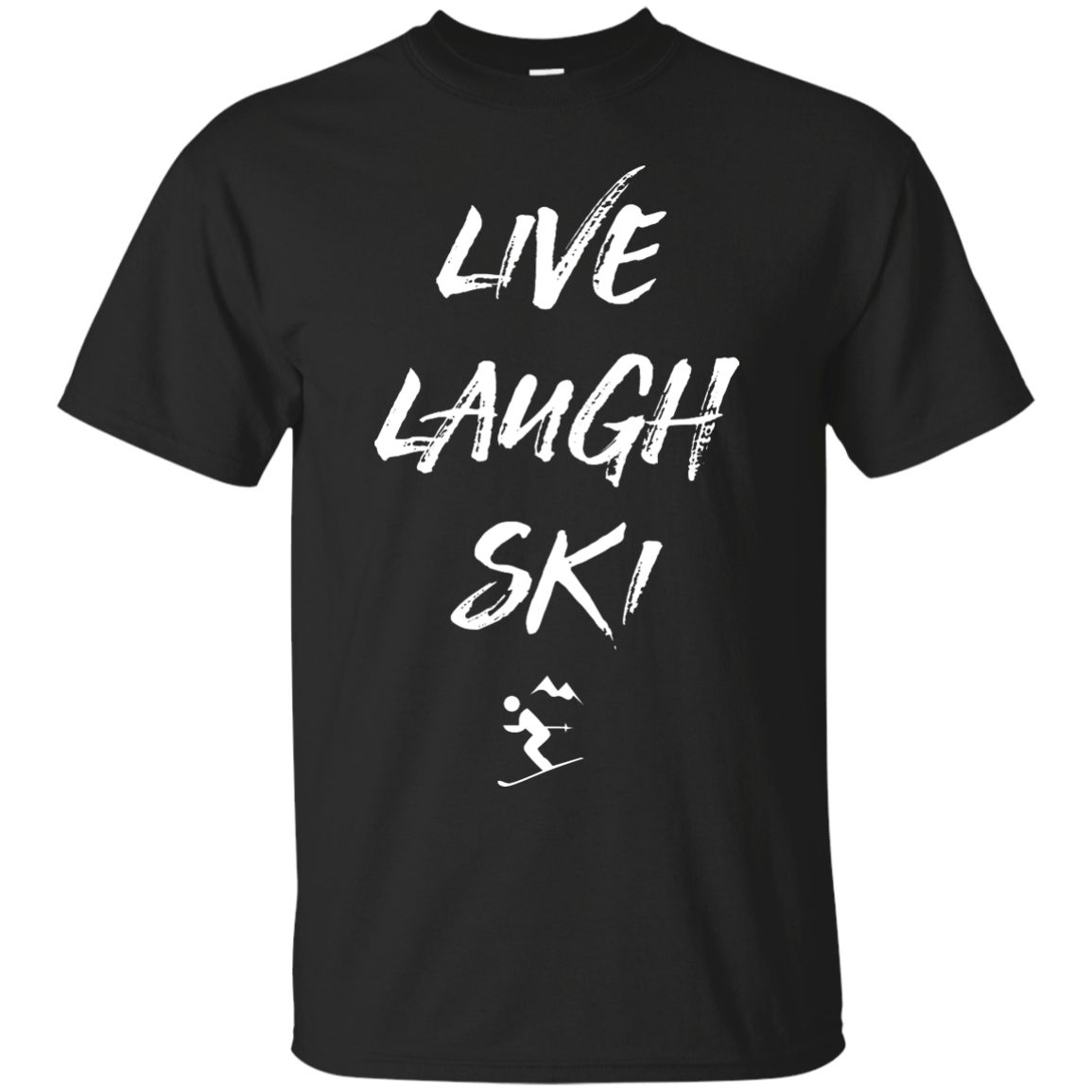 Live Laugh Ski Men's Tees and V-Neck - Powderaddicts