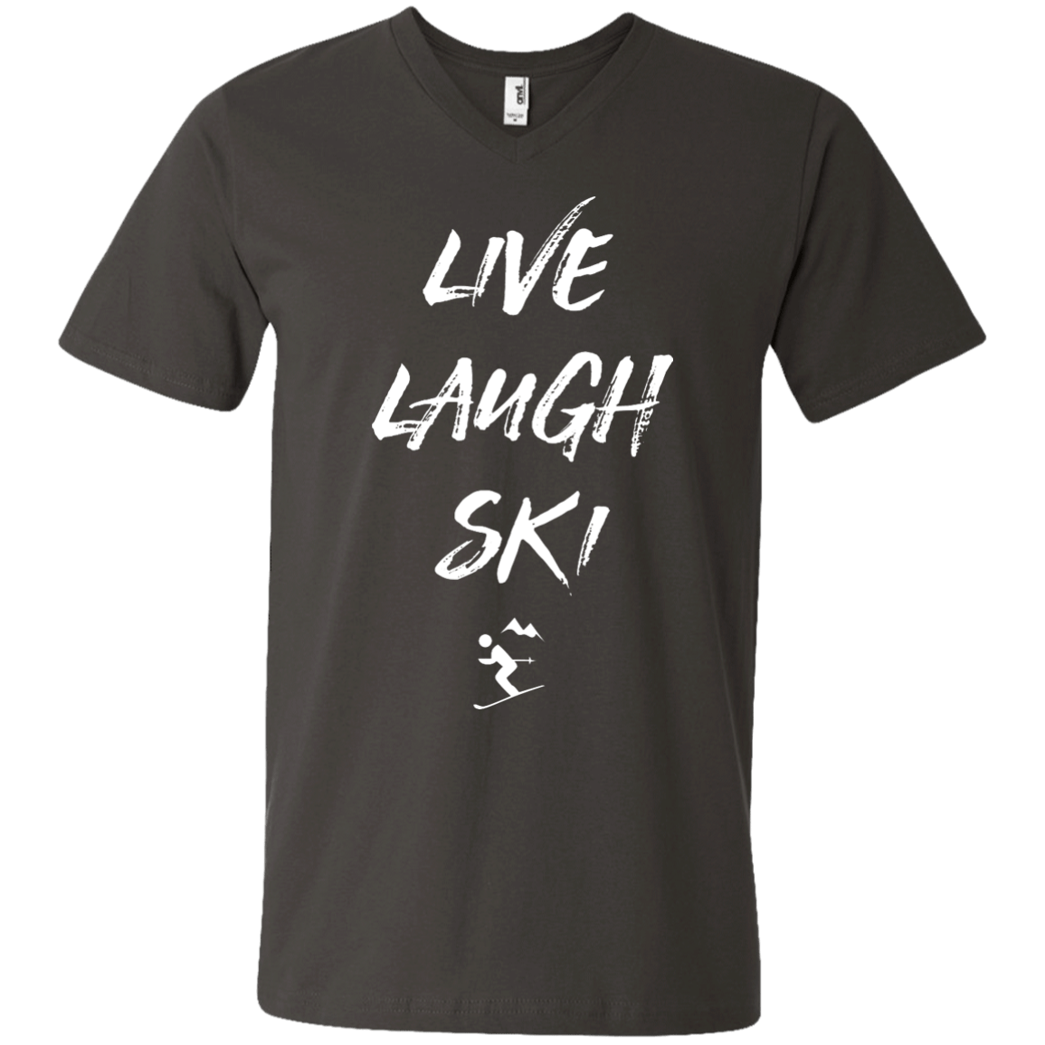 Live Laugh Ski Men&#39;s Tees and V-Neck - Powderaddicts