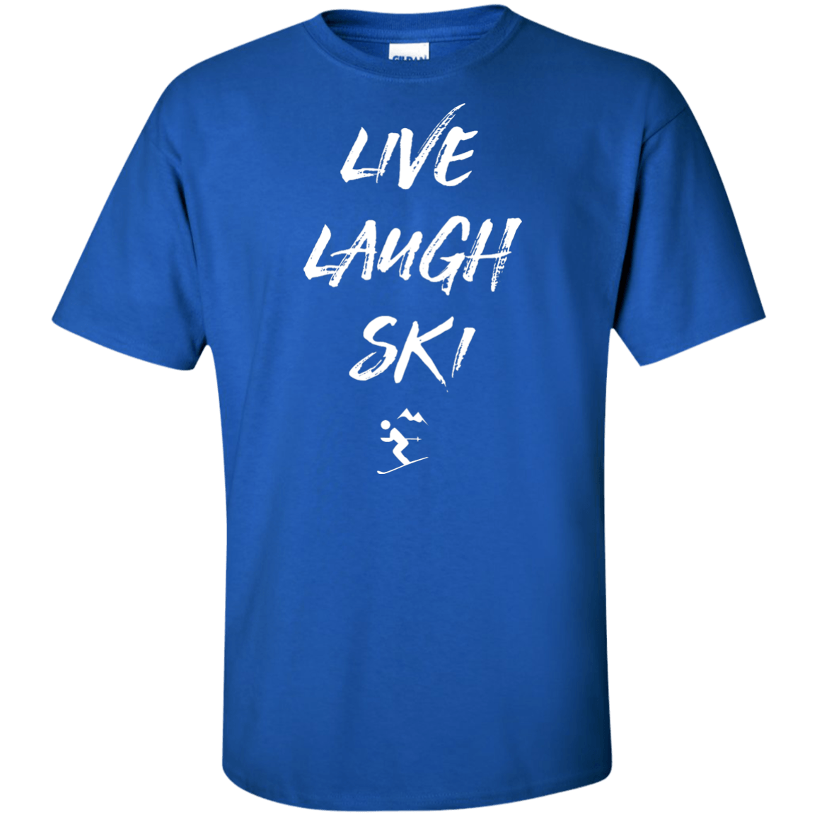 Live Laugh Ski Men&#39;s Tees and V-Neck - Powderaddicts