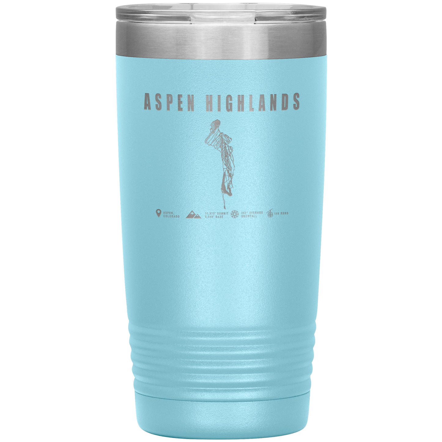 Aspen Highlands, Colorado Ski Resort 20oz Tumbler - Powderaddicts