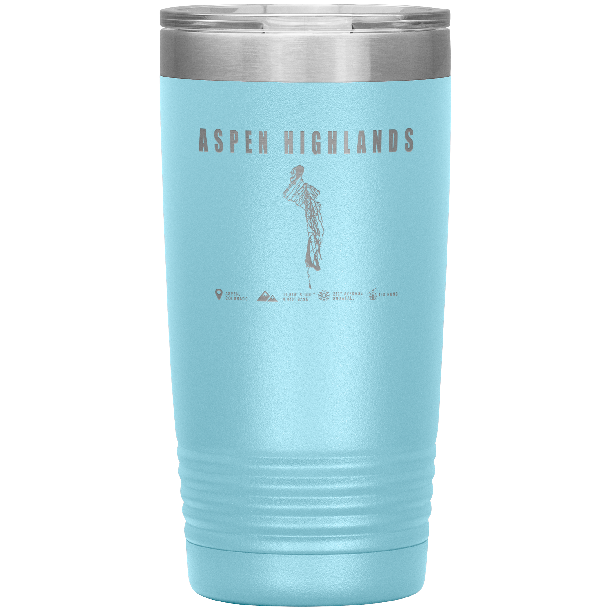 Aspen Highlands, Colorado Ski Resort 20oz Tumbler - Powderaddicts