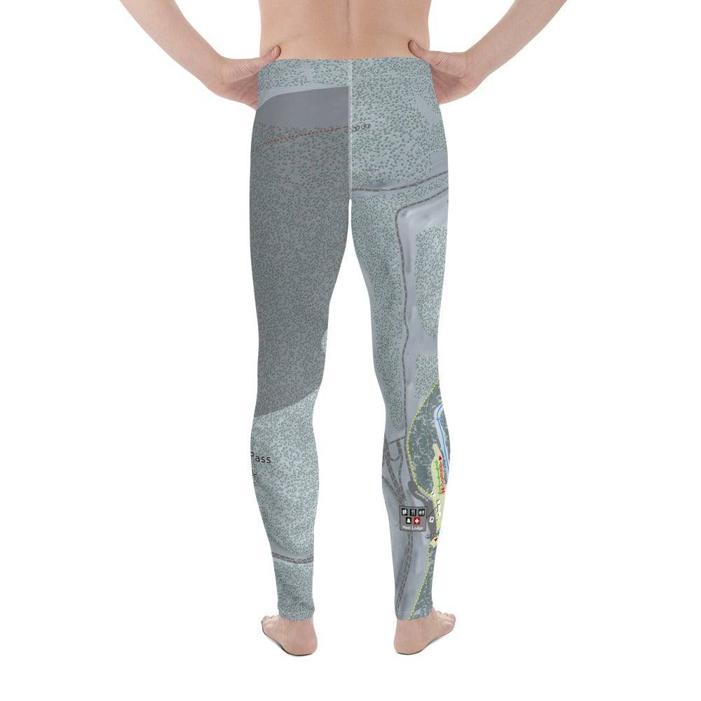 Lookout Pass, Idaho Ski Trail Map Men's Base Layer Bottom - Powderaddicts