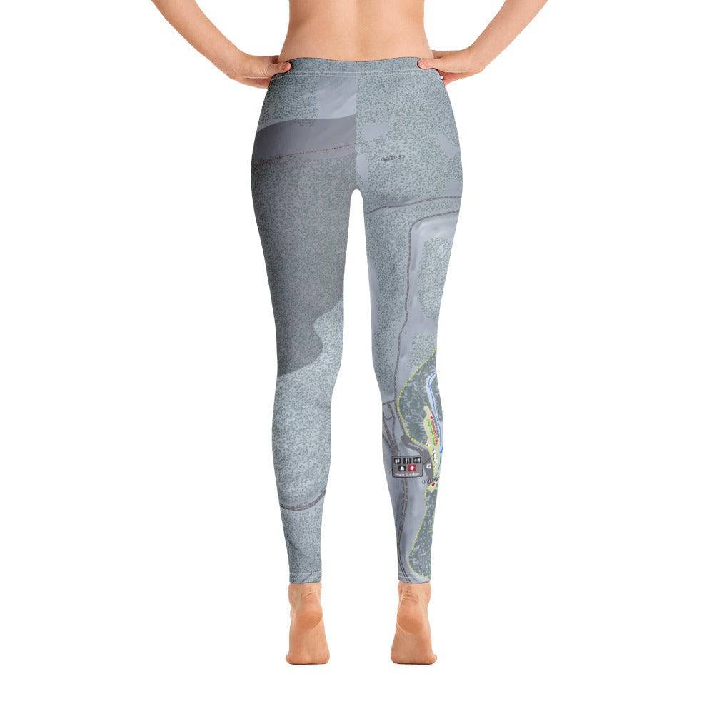 Lookout Pass, Idaho Ski Trail Map Women's Base Layer Bottom - Powderaddicts