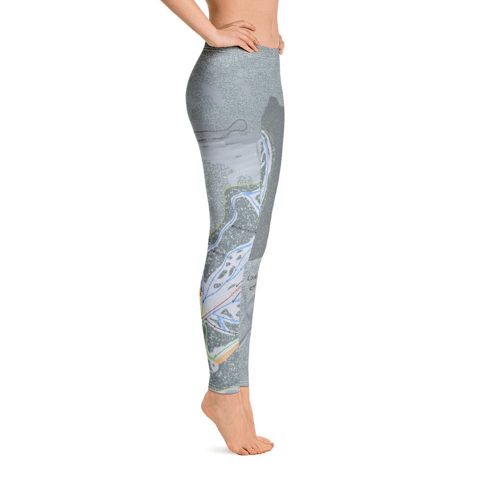 Lookout Pass, Idaho Ski Trail Map Women's Base Layer Bottom - Powderaddicts