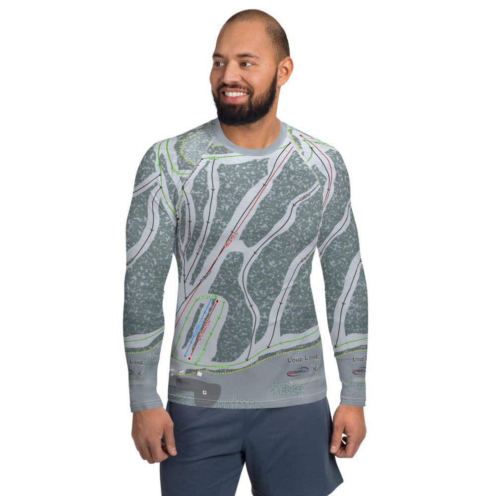 Loup Loup, Washington Ski Trail Map Men's Base Layer Top