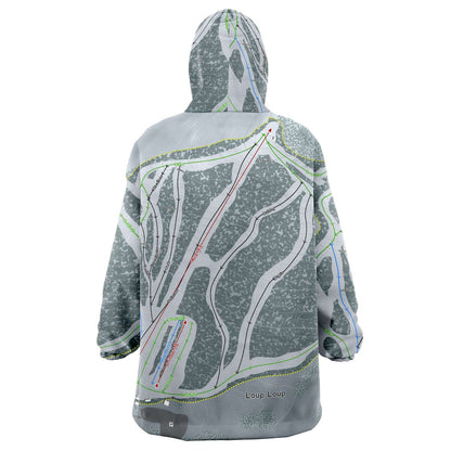Loup Loup, Washington Ski Trail Map Snuggie - Powderaddicts