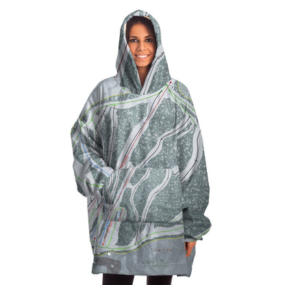 Loup Loup, Washington Ski Trail Map Snuggie - Powderaddicts