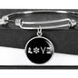 Love Ski Pendant Bangle - Powderaddicts