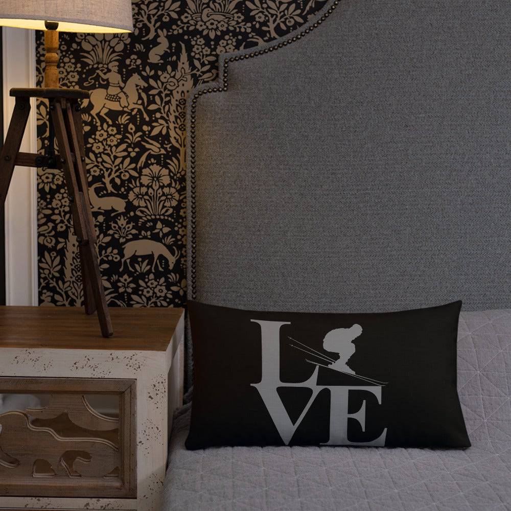 Love Ski Premium Pillow - Powderaddicts