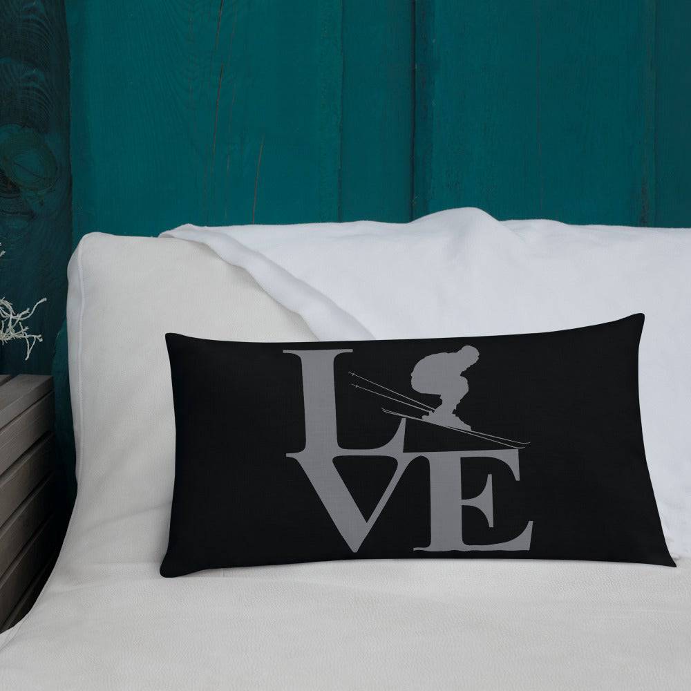 Love Ski Premium Pillow - Powderaddicts