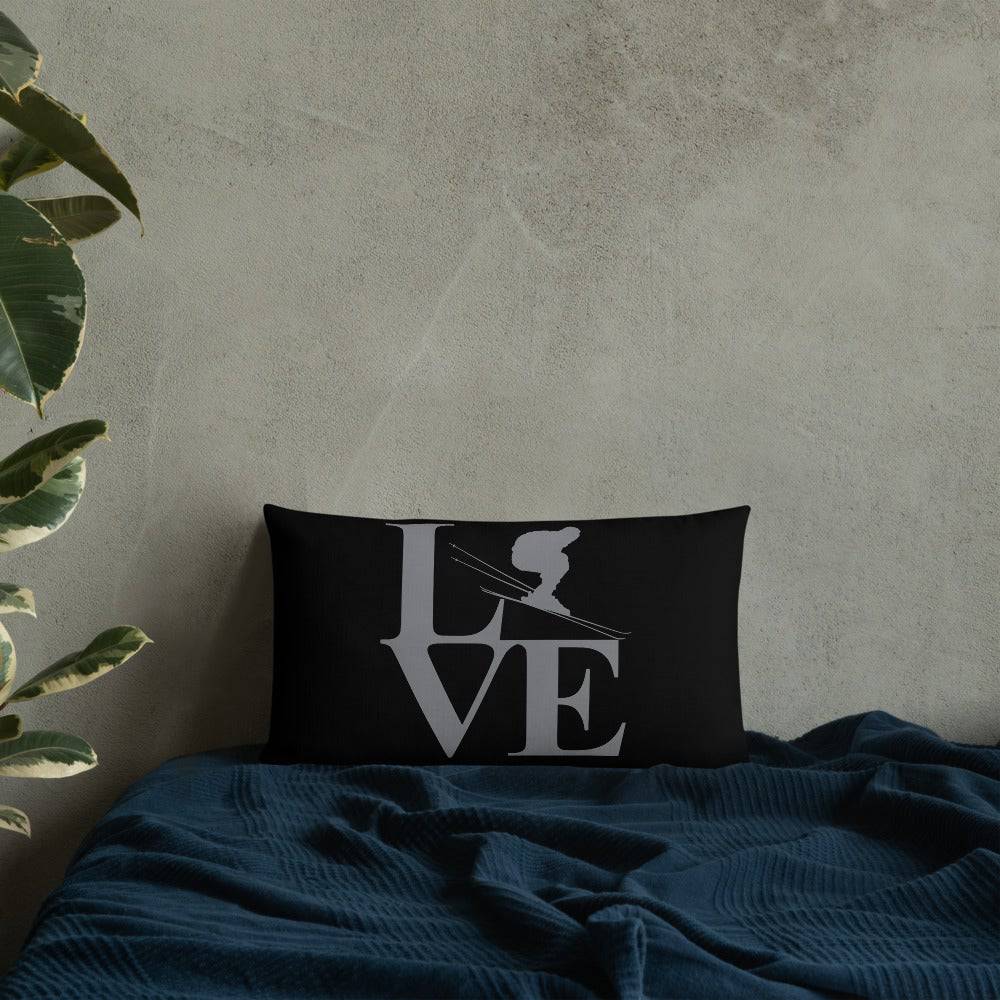 Love Ski Premium Pillow - Powderaddicts