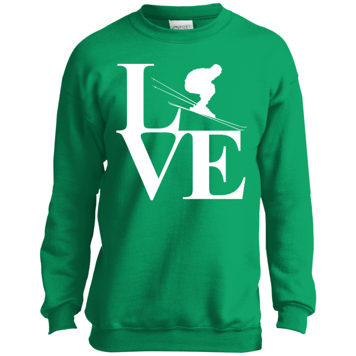 Love Skiing Youth Long Sleeves - Powderaddicts