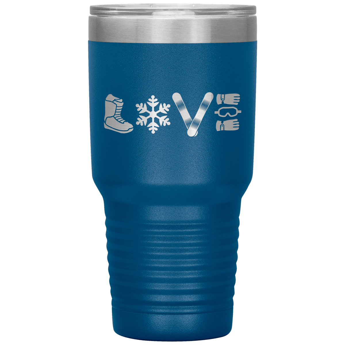 LOVE Snowboard 30oz Laser Etched Tumbler - Powderaddicts
