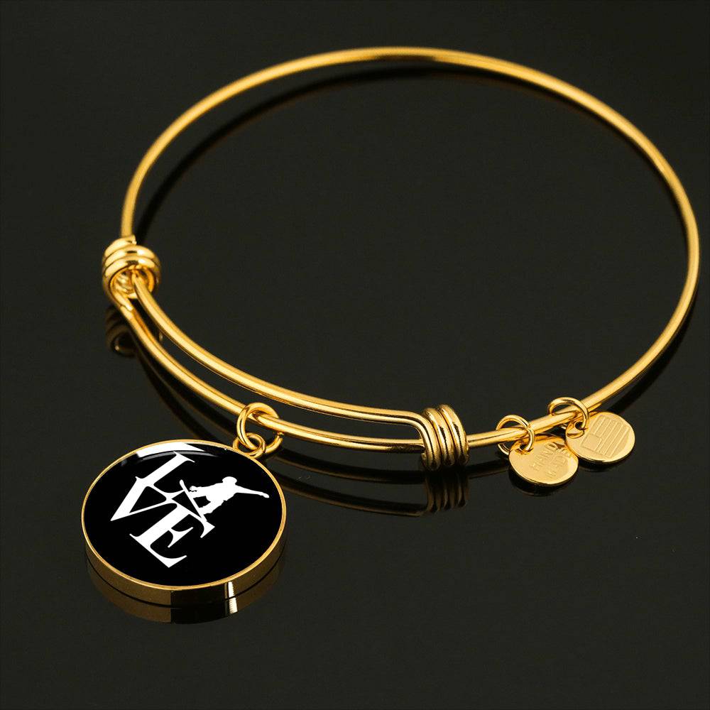 LOVE Snowboard Pendant Bangle - Powderaddicts