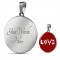 Love Snowboard Red Pendant Necklace - Powderaddicts