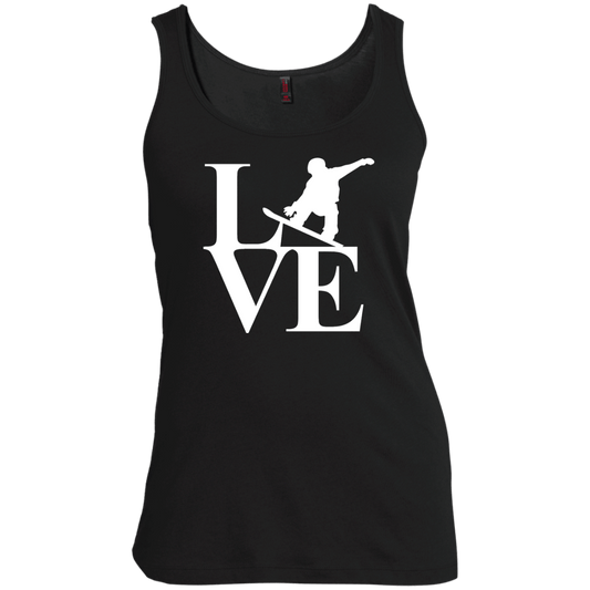 Love Snowboard Tank Tops - Powderaddicts