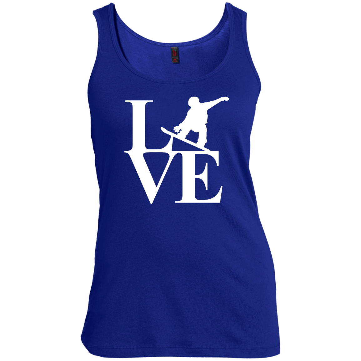 Love Snowboard Tank Tops - Powderaddicts