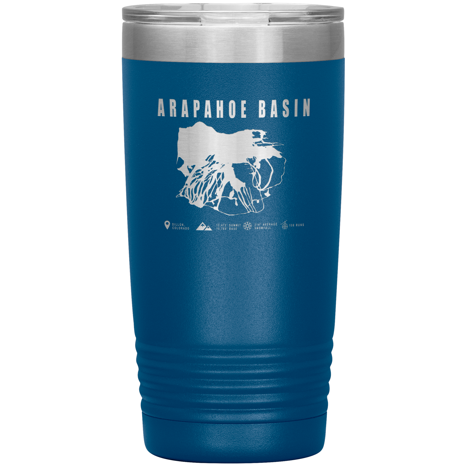 Arapahoe Basin,Colorado Ski Resort 20oz Tumbler - Powderaddicts