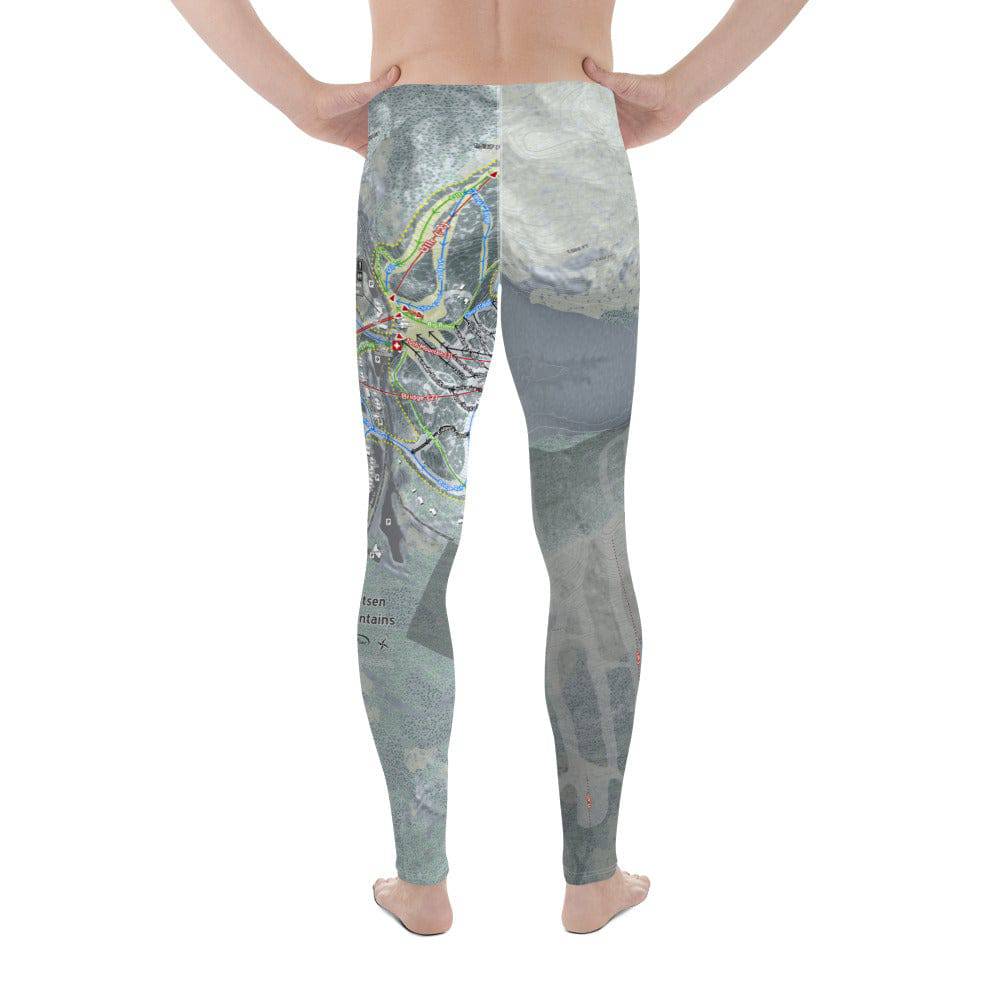 Lutsen Mountains, Minnesota Ski Trail Map Men's Base Layer Bottom - Powderaddicts