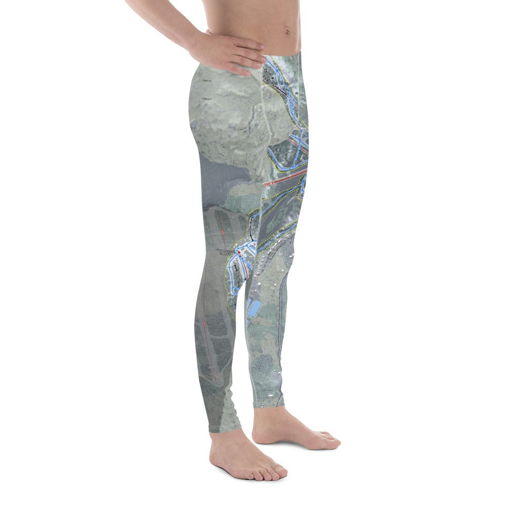 Lutsen Mountains, Minnesota Ski Trail Map Men's Base Layer Bottom - Powderaddicts