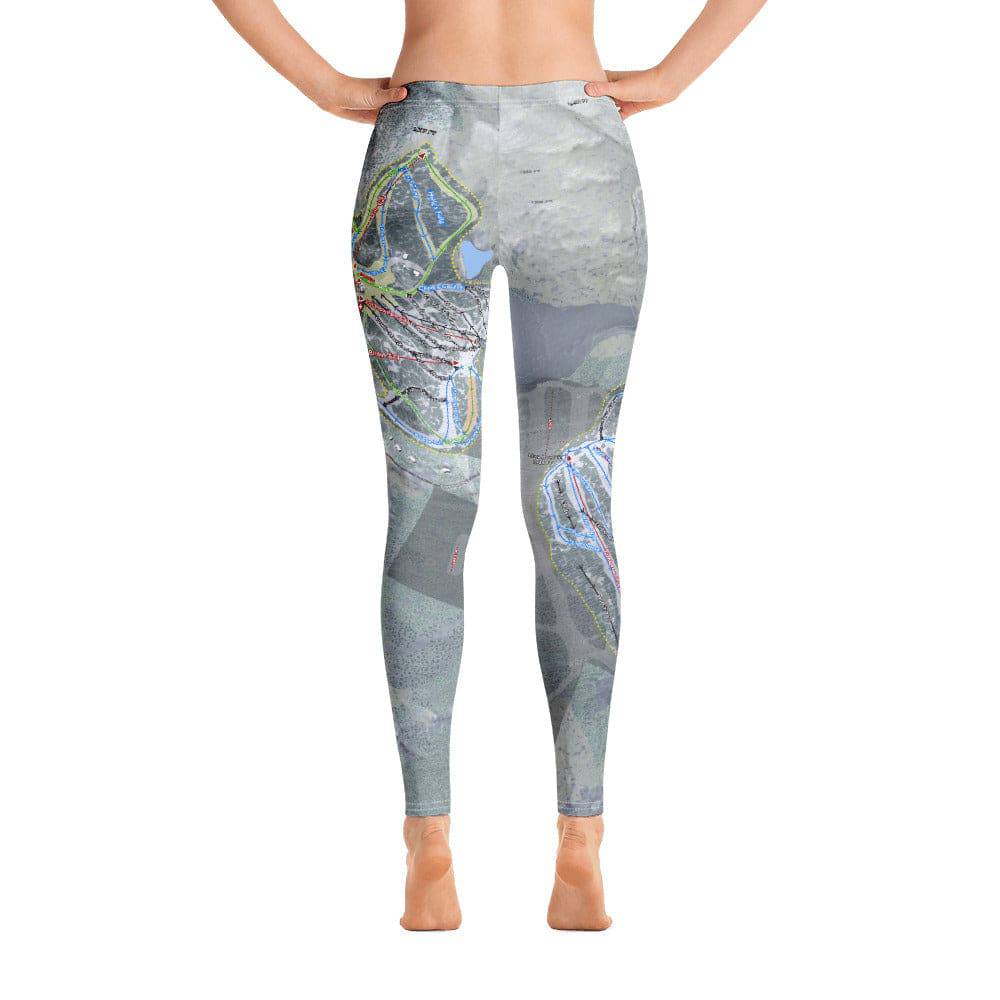 Lutsen Mountains, Minnesota Ski Trail Map Women's Base Layer Bottom - Powderaddicts