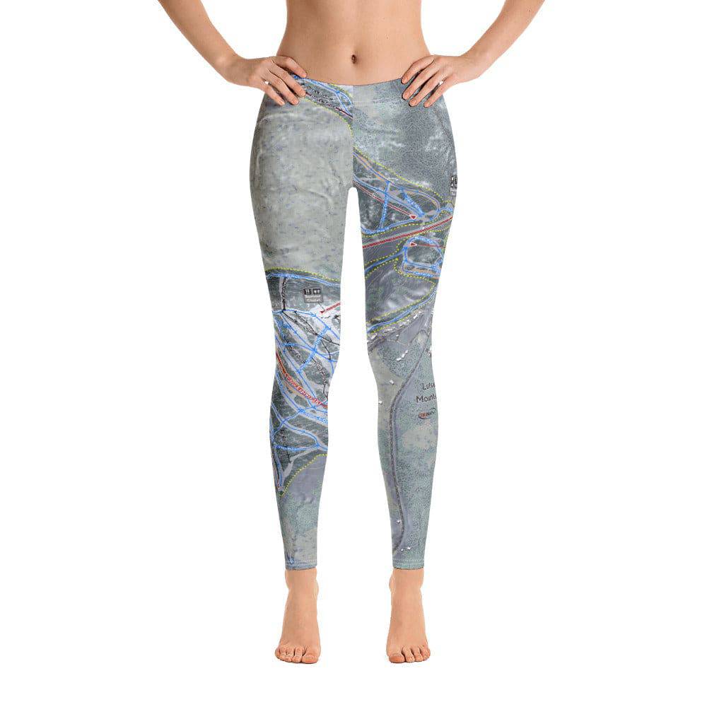 Lutsen Mountains, Minnesota Ski Trail Map Women's Base Layer Bottom - Powderaddicts