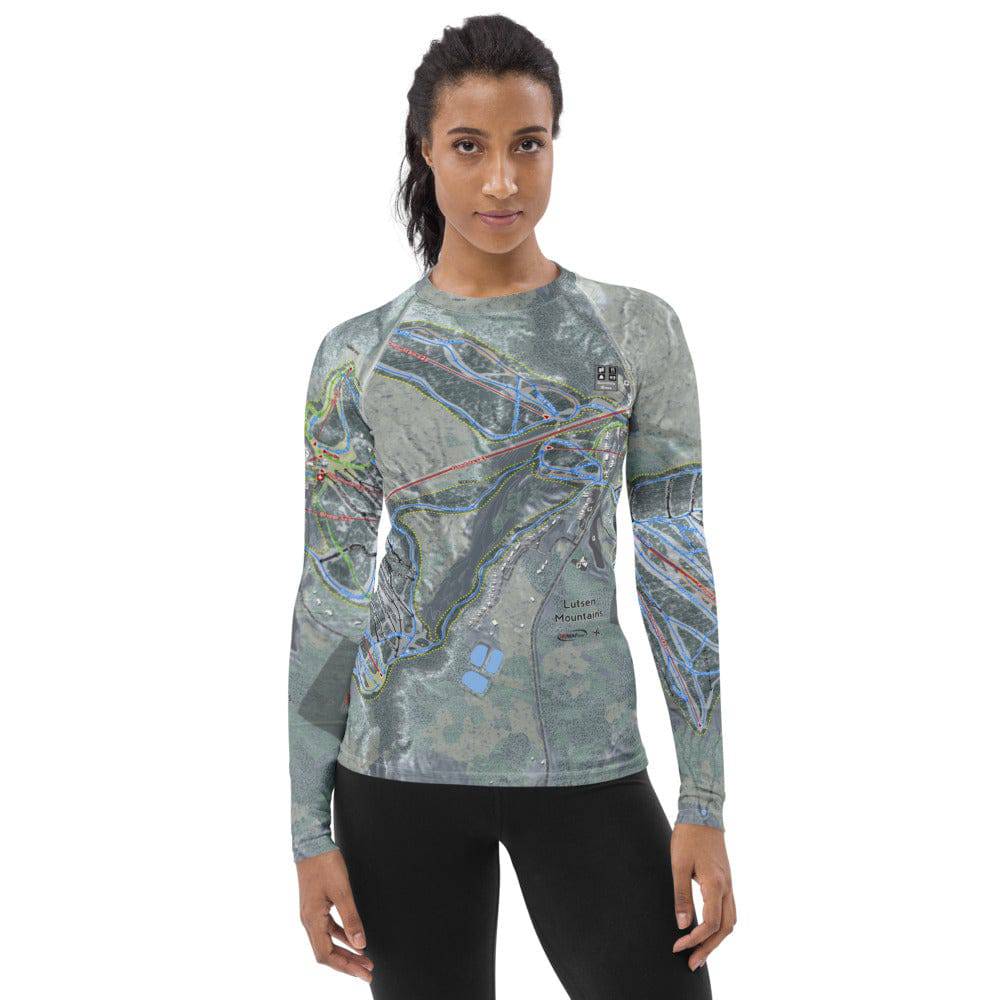 Lutsen Mountains, Minnesota Ski Trail Map Women's Base Layers