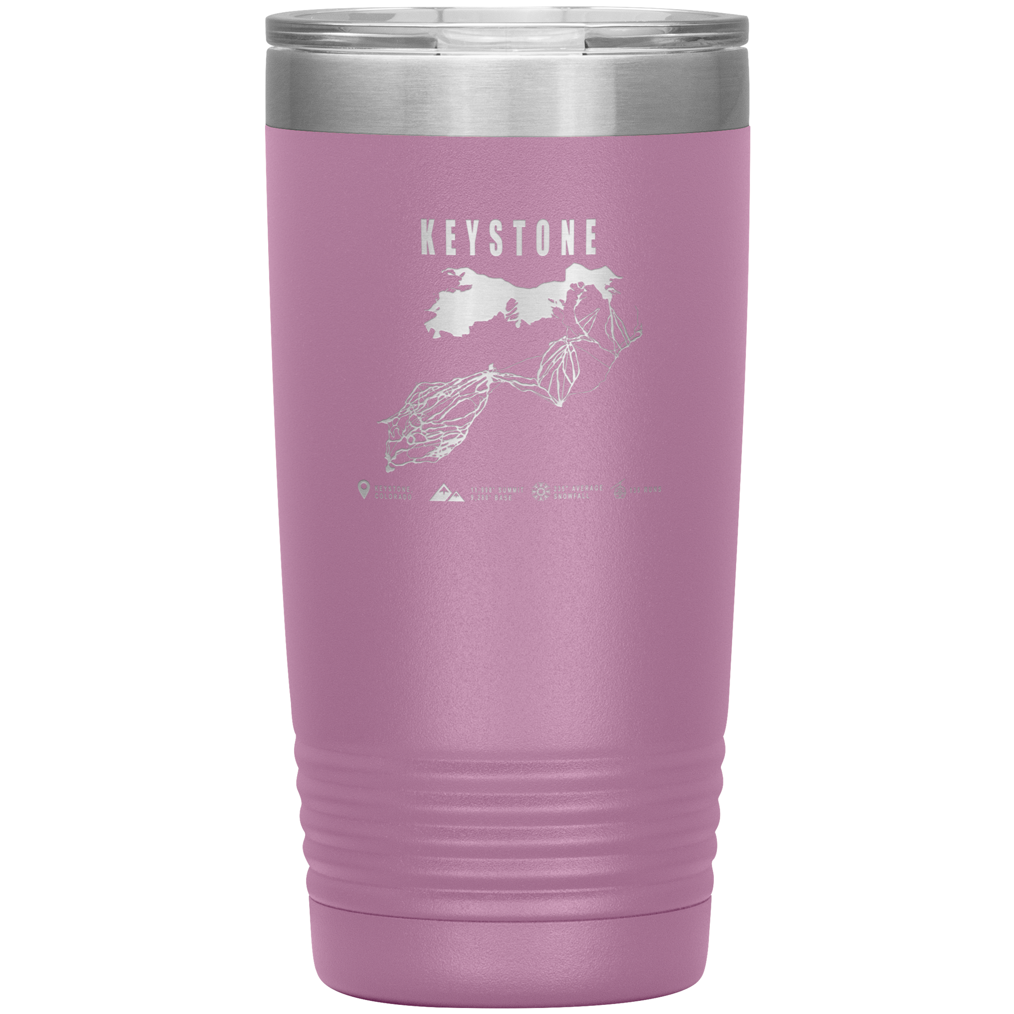 Keystone Colorado Ski Trail Map 20oz Tumbler - Powderaddicts