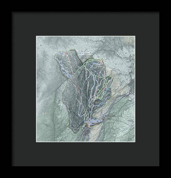 Mad River Glen Ski Trail Map - Framed Print - Powderaddicts