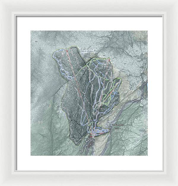 Mad River Glen Ski Trail Map - Framed Print - Powderaddicts